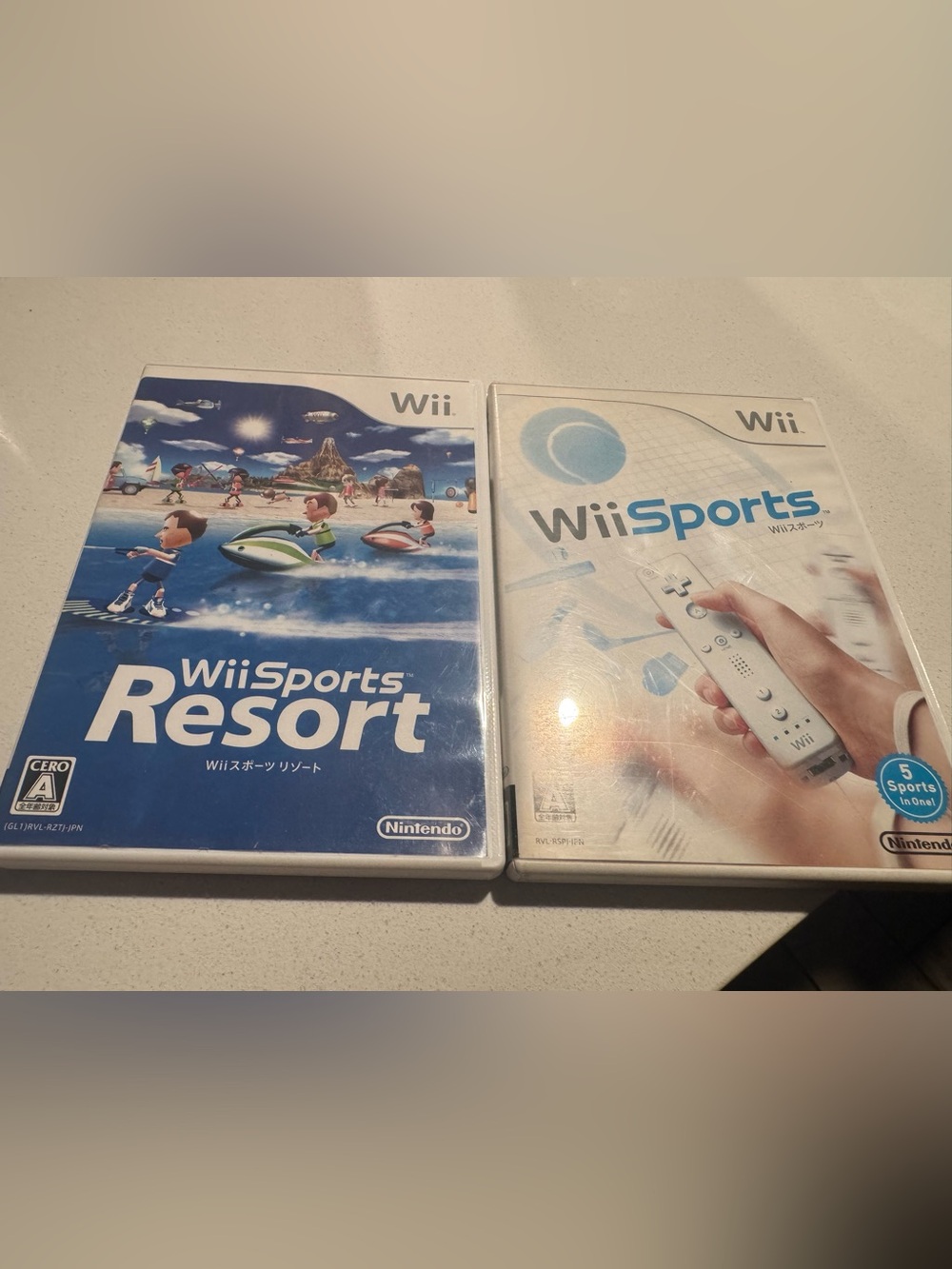 Nintendo Wii Sports & WiiSports Resort in Japanese - CIB w/manuals